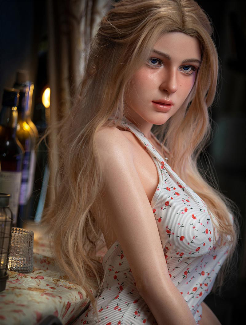 140cm/55in & 148cm/58in & 157cm/62in & 163cm/64in & 168cm/66in TPE Realistic Sex Doll With White Floral Print Dress